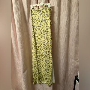 Yellow Floral Maxi Dress
